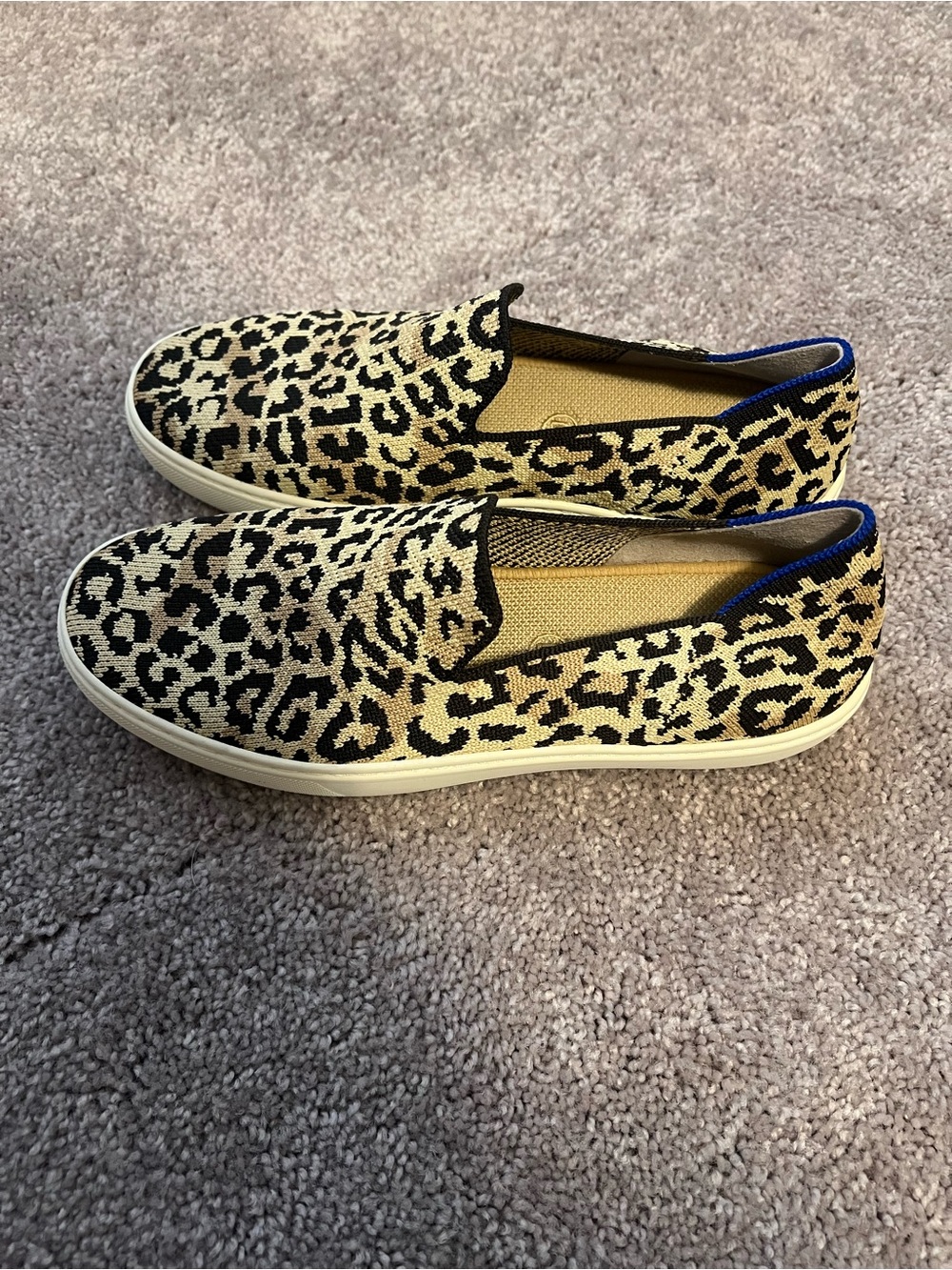 Rothy's Slip-On Sneakers with Blue Sole